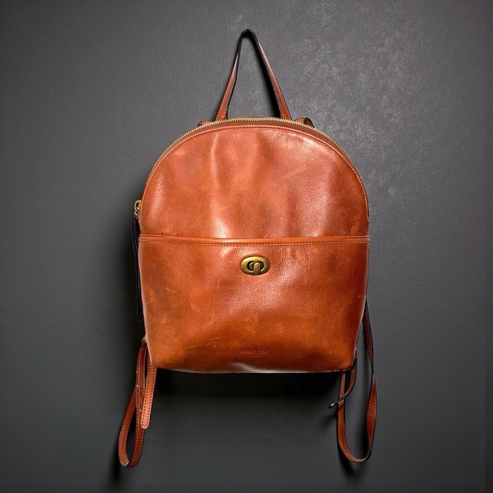 Brown Leather Backpack - image 2